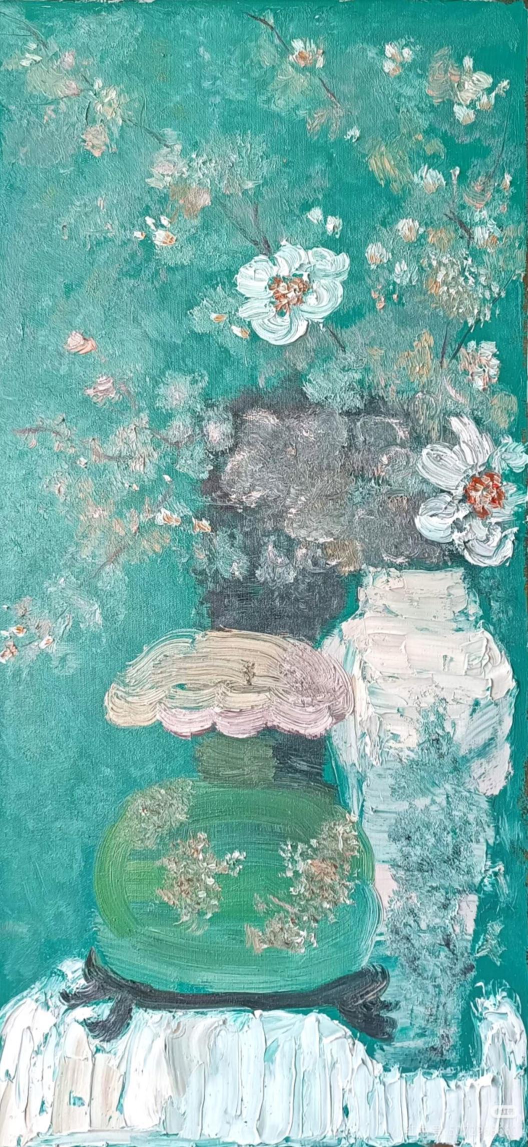  喧嚣世界里的静谧花园：一位艺术家如何用画笔构建心灵的避风港 书画藏品