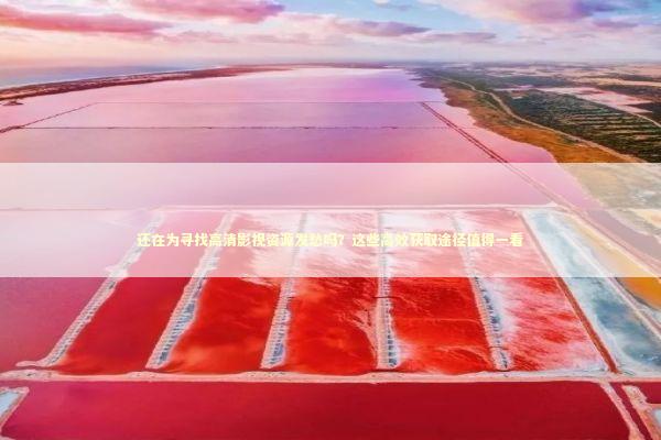 还在为寻找高清影视资源发愁吗？这些高效获取途径值得一看